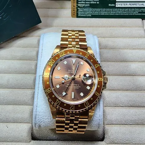 Rolex GMT-Master II 16718 40mm Yellow gold Brown 2