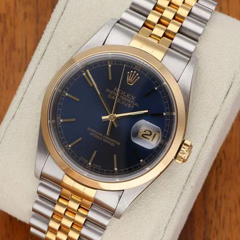 Rolex Datejust 36 16203 36mm Yellow gold and Stainless steel Blue