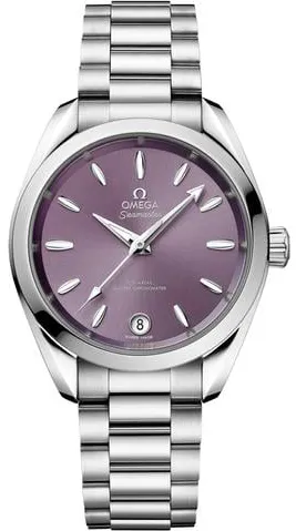 Omega Aqua Terra 220.10.34.20.10.002 34mm Stainless steel Purple