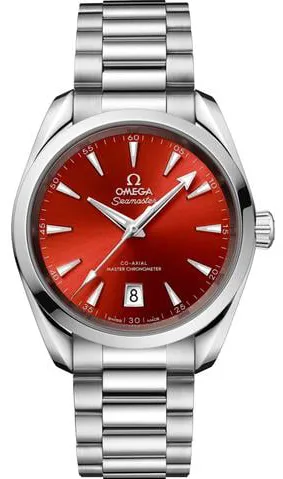 Omega Aqua Terra 220.10.38.20.13.003 38mm Stainless steel Red