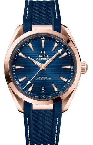 Omega Aqua Terra 220.52.41.21.03.001 41mm Rose gold Blue