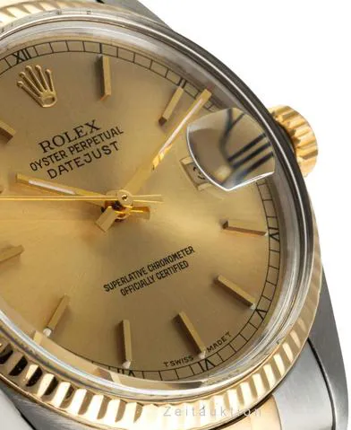 Rolex Datejust 36 16013 36mm Yellow gold and stainless steel Gold 10