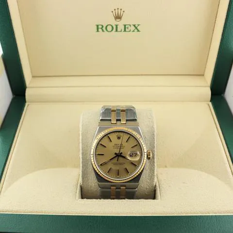 Rolex Datejust Oysterquartz 17013 36mm Yellow gold and stainless steel Champagne