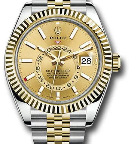 Rolex Sky-Dweller 326933 42mm Stainless steel Yellow