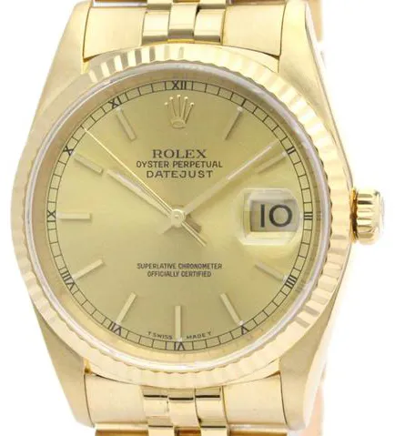 Rolex Datejust 36 16238 36mm Yellow gold Gold