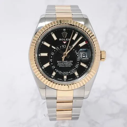 Rolex Sky-Dweller 326933 42mm Yellow gold and stainless steel Black 2