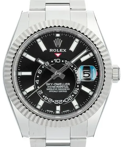 Rolex Sky-Dweller 326934 42mm Yellow gold and stainless steel Black