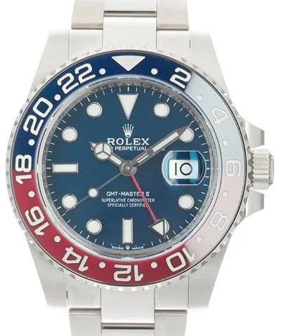 Rolex GMT-Master II 126719BLRO 40mm White gold Blue