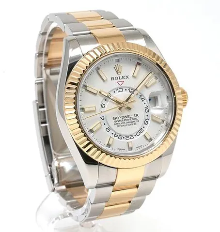 Rolex Sky-Dweller 326933 42mm Yellow gold and stainless steel White 10