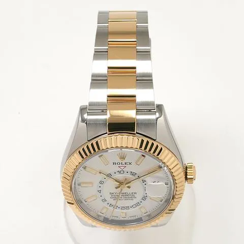 Rolex Sky-Dweller 326933 42mm Yellow gold and stainless steel White 11