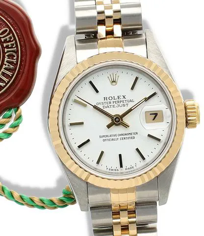 Rolex Lady-Datejust 69173 26mm Yellow gold and stainless steel White 2