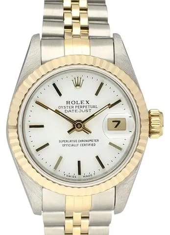 Rolex Lady-Datejust 69173 26mm Yellow gold and stainless steel White 4