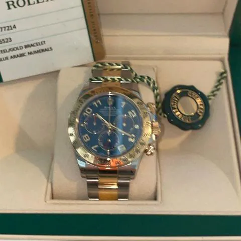 Rolex Daytona 116523 40mm Yellow gold and Stainless steel Blue 3