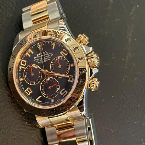 Rolex Daytona 116523 40mm Yellow gold and Stainless steel Blue 4