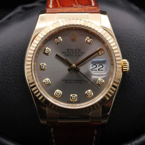 Rolex Datejust 116138 36mm Yellow gold Original White