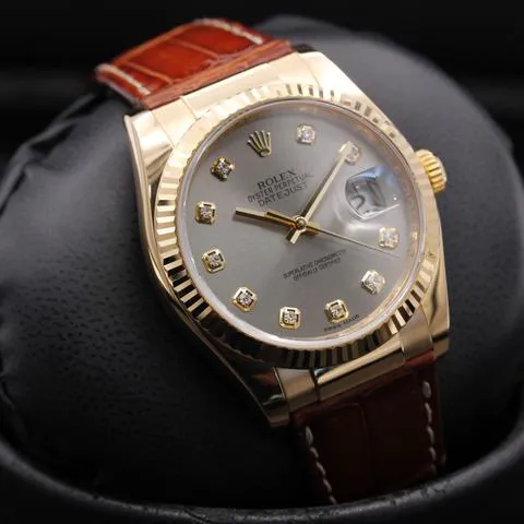 Rolex Datejust 116138 36mm Yellow gold Original White 10