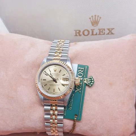 Rolex Lady-Datejust 69173 26mm Yellow gold and stainless steel Champagne