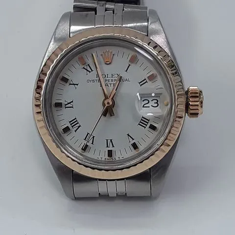 Rolex Datejust 6917 26mm Yellow gold and stainless steel White