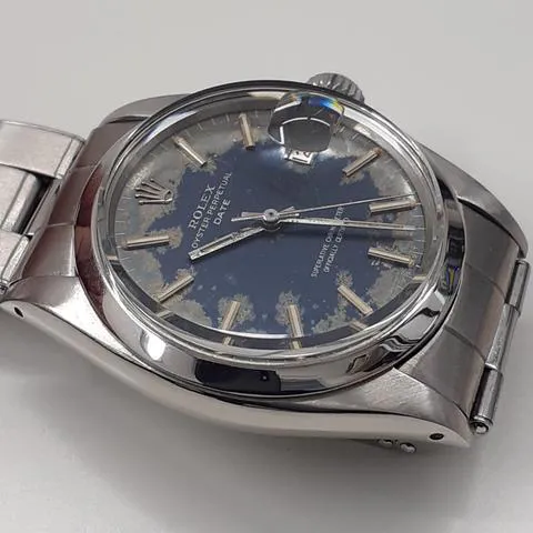 Rolex Oyster Perpetual Date 1500 34mm Stainless steel Blue 6