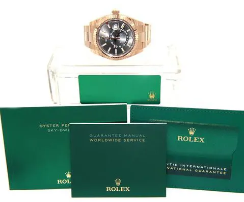 Rolex Sky-Dweller 42mm Rose gold Gray 1