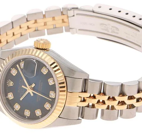 Rolex Datejust 69173G 26mm Yellow gold and stainless steel Blue 7