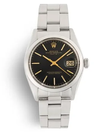 Rolex Oyster Perpetual Date 1500 34mm Stainless steel Black 4