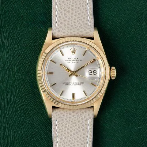 Rolex Datejust 1601 36mm Yellow gold Silver