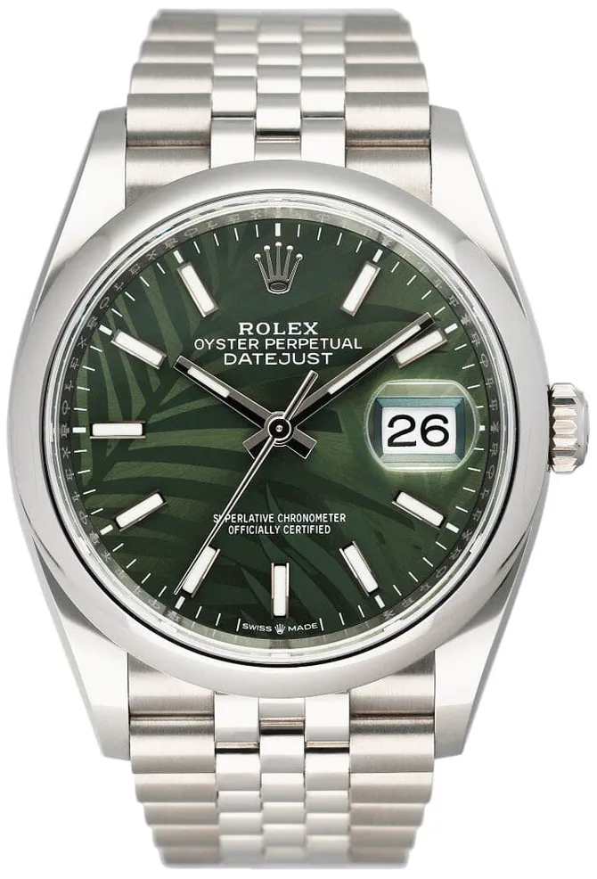 Rolex Datejust 36 126200 36mm Stainless steel Green