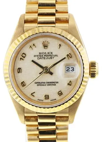 Rolex Lady-Datejust 69178 26mm Yellow gold Champagne