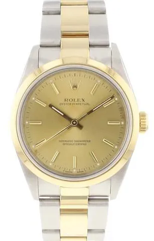Rolex Oyster Perpetual 34 14203 34mm Yellow gold and stainless steel Gold