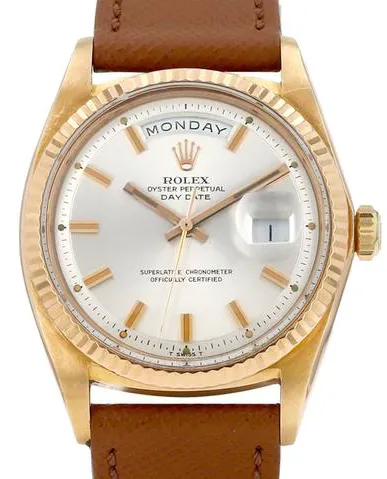 Rolex Day-Date 36 1803 36mm Yellow gold Silver