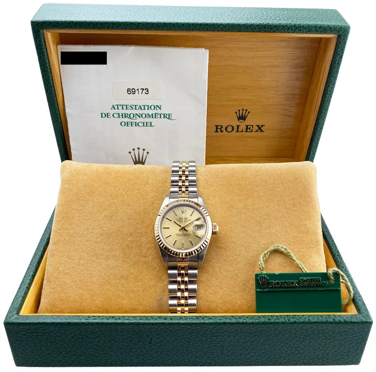 Rolex Lady-Datejust 69173 26mm Stainless steel Champagne 1