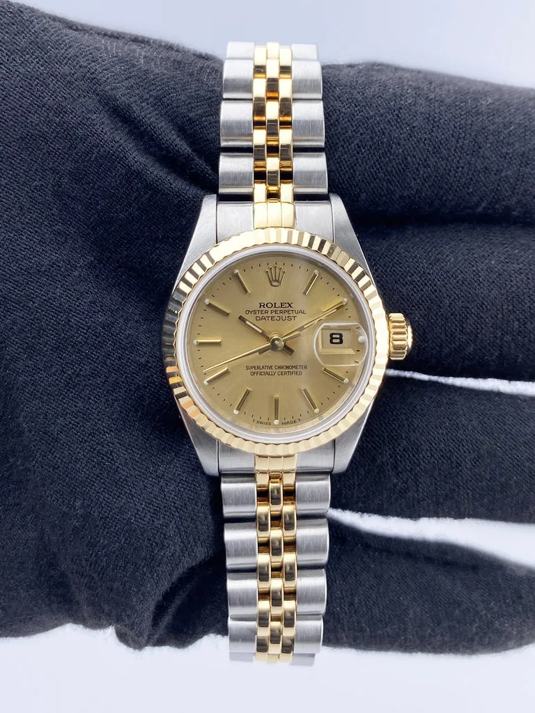 Rolex Lady-Datejust 69173 26mm Stainless steel Champagne 2