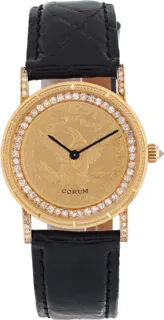 Corum $5 Coin 1882 18k yellow gold Gold$Diamond