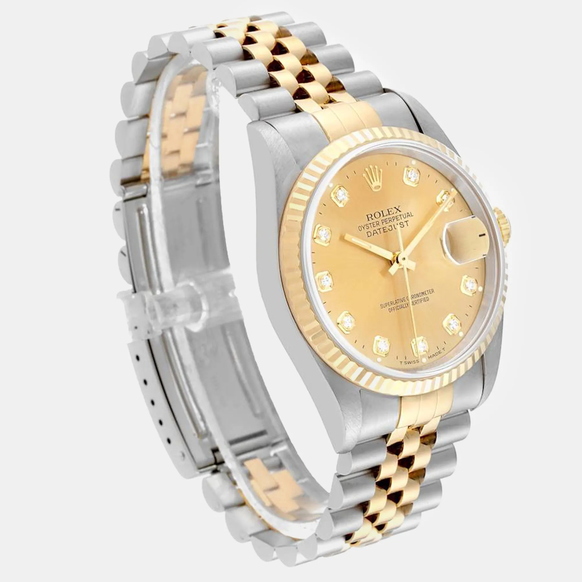 Rolex Datejust 36mm Yellow gold and stainless steel Champagne 4