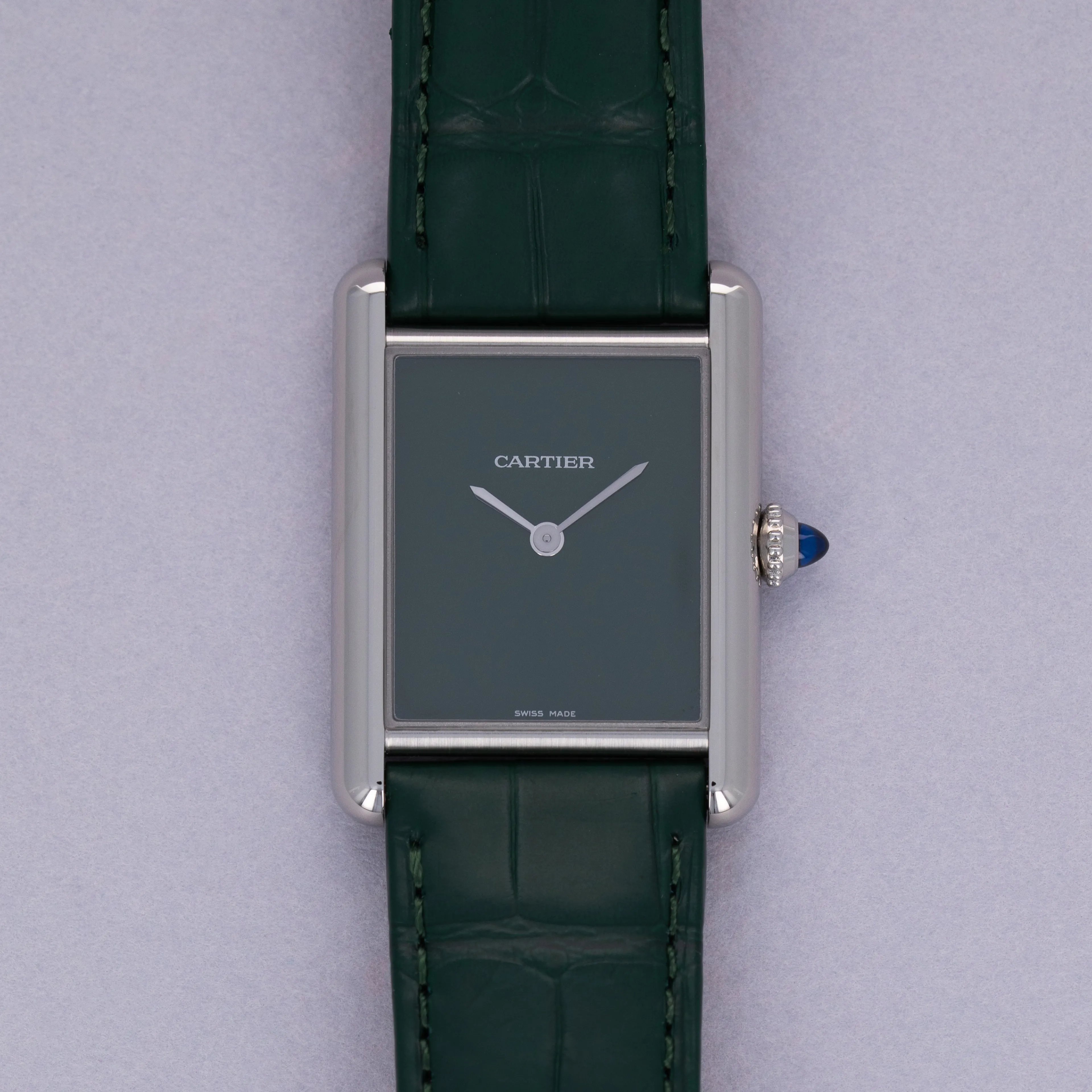 Cartier Tank Must WSTA0056 33.5mm Stainless steel Green