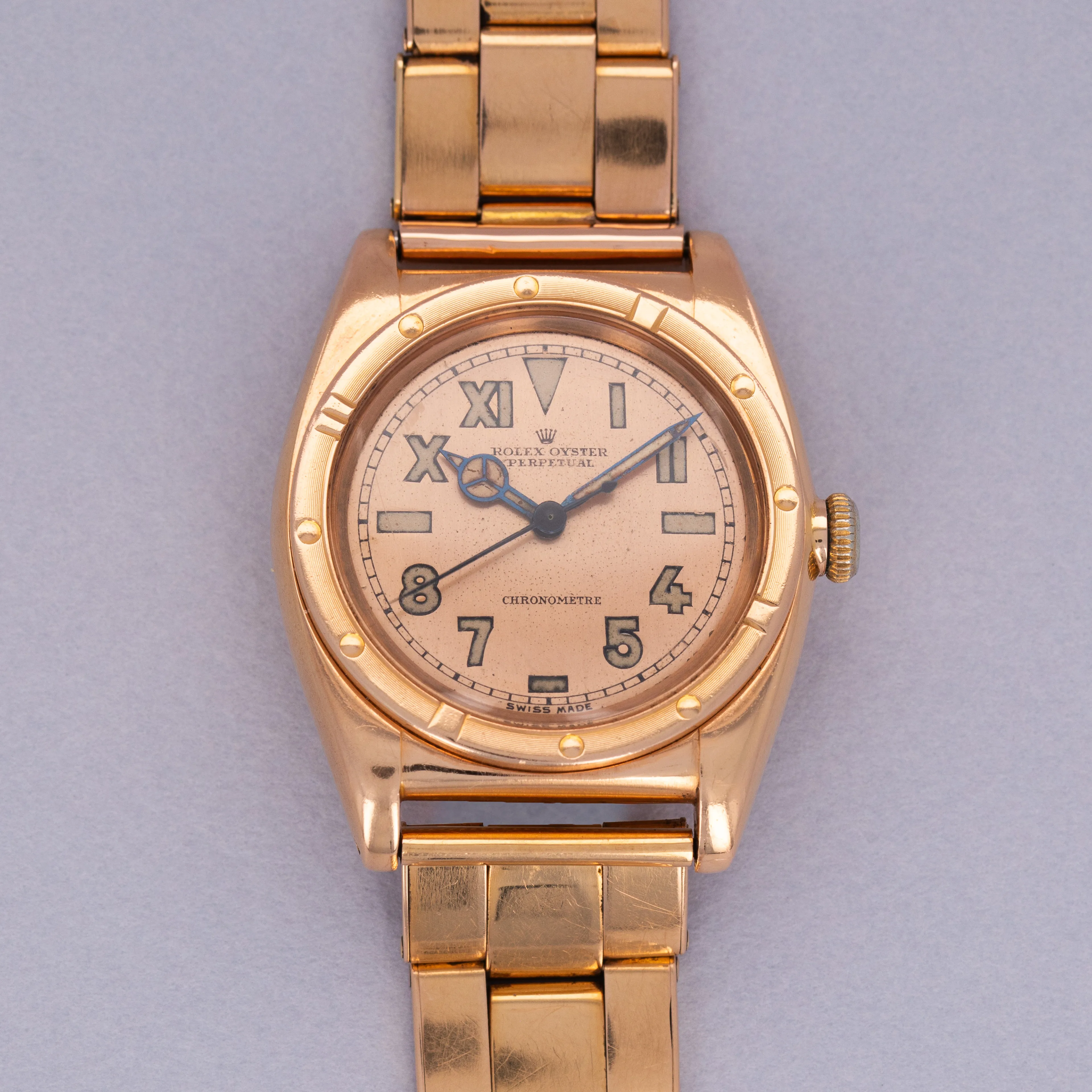 Rolex Oyster Perpetual 3372 32mm Rose gold Salmon