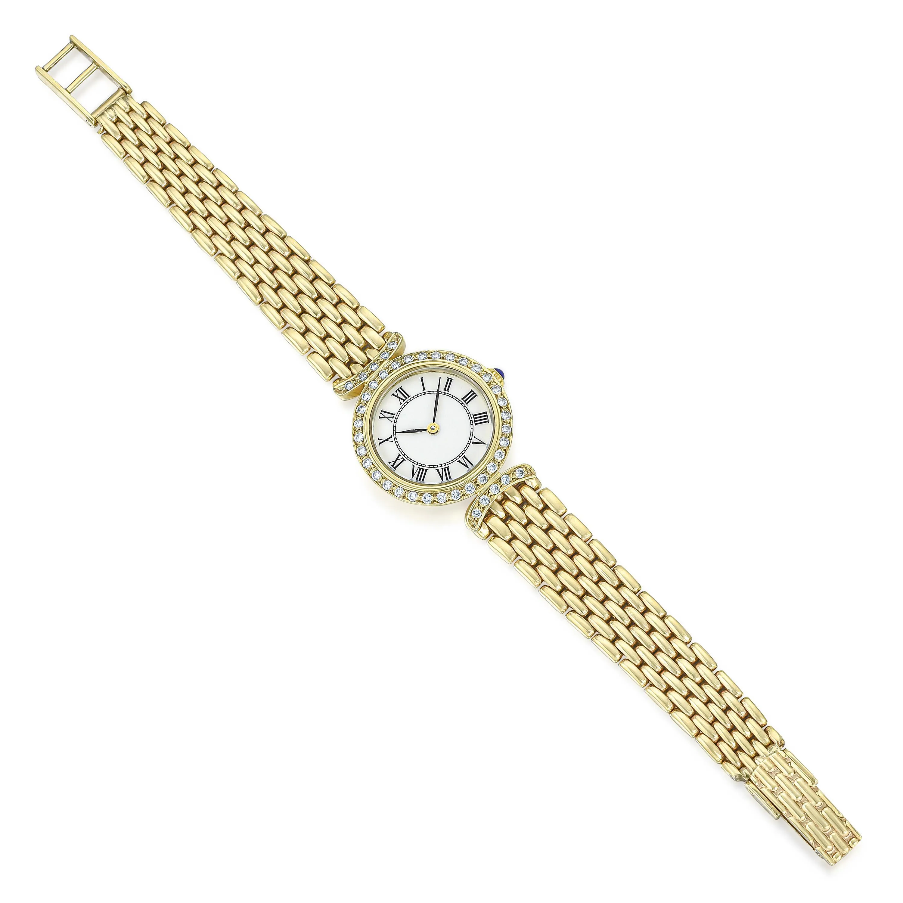 Anonymous 23mm 14k yellow gold Glossy white 3