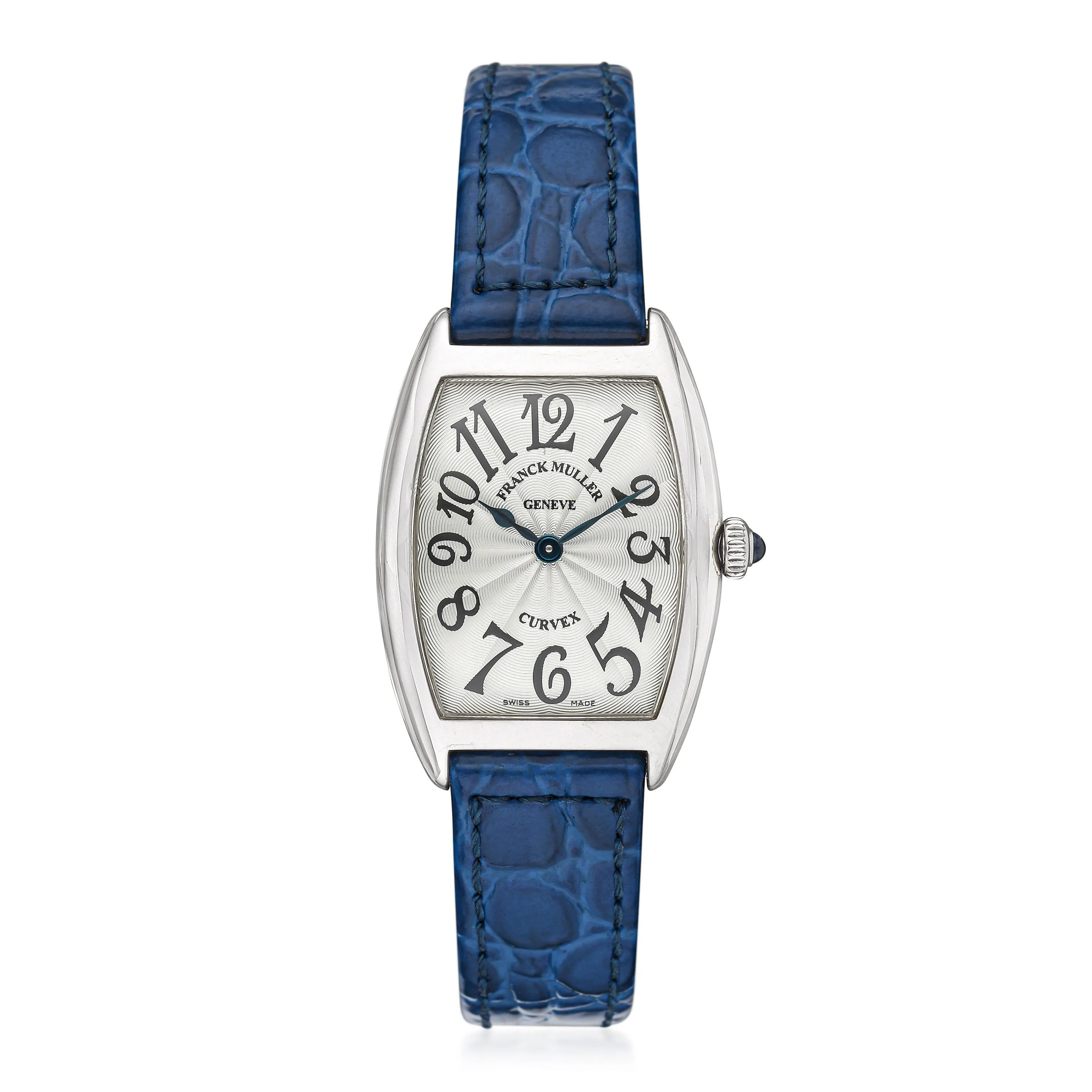 Franck Muller Cintree Curvex 1752 QZ 25mm White gold Silver