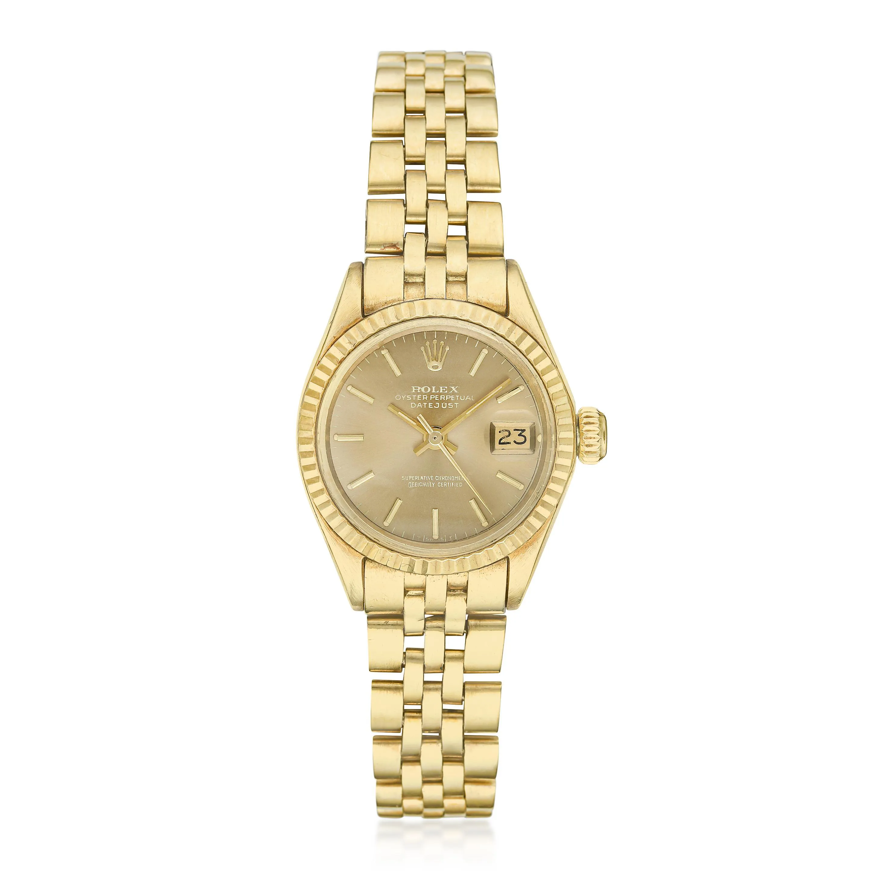 Rolex Datejust 6917 26mm 18k yellow gold Cappuccino