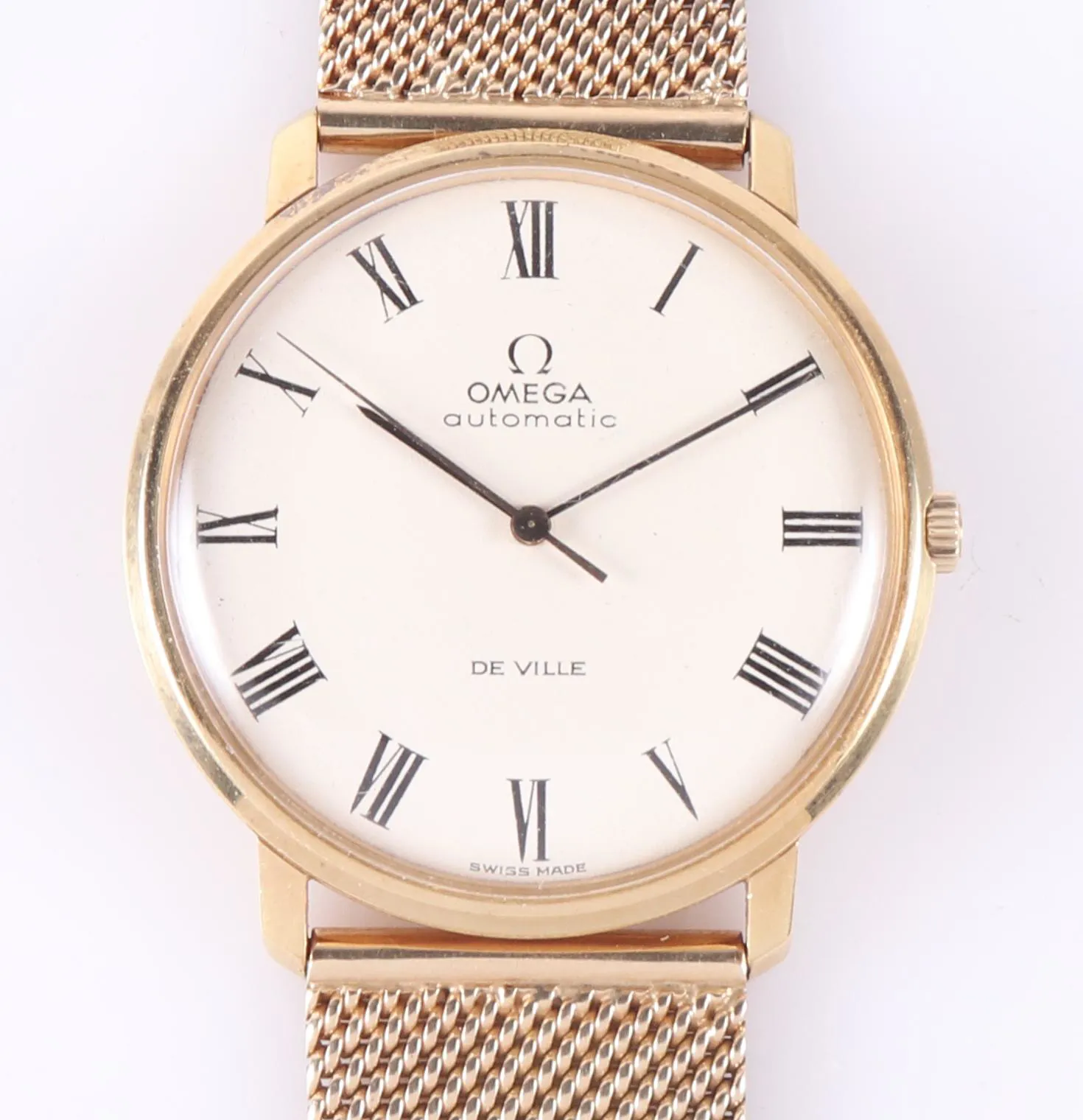 Omega De Ville 161.032 33.5mm Yellow gold Cream 1