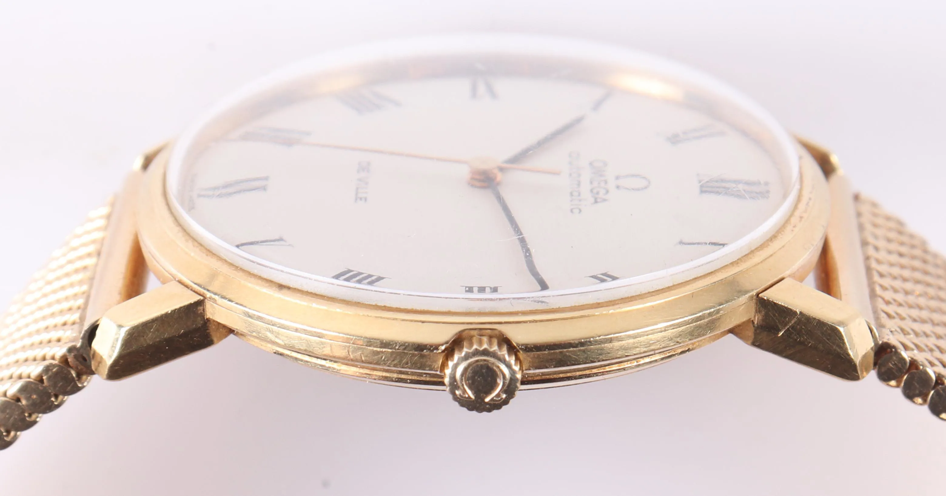 Omega De Ville 161.032 33.5mm Yellow gold Cream 3