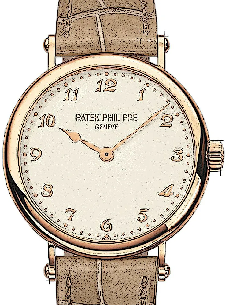 Patek Philippe Calatrava 7200R-001 34.5mm Rose gold Weiß