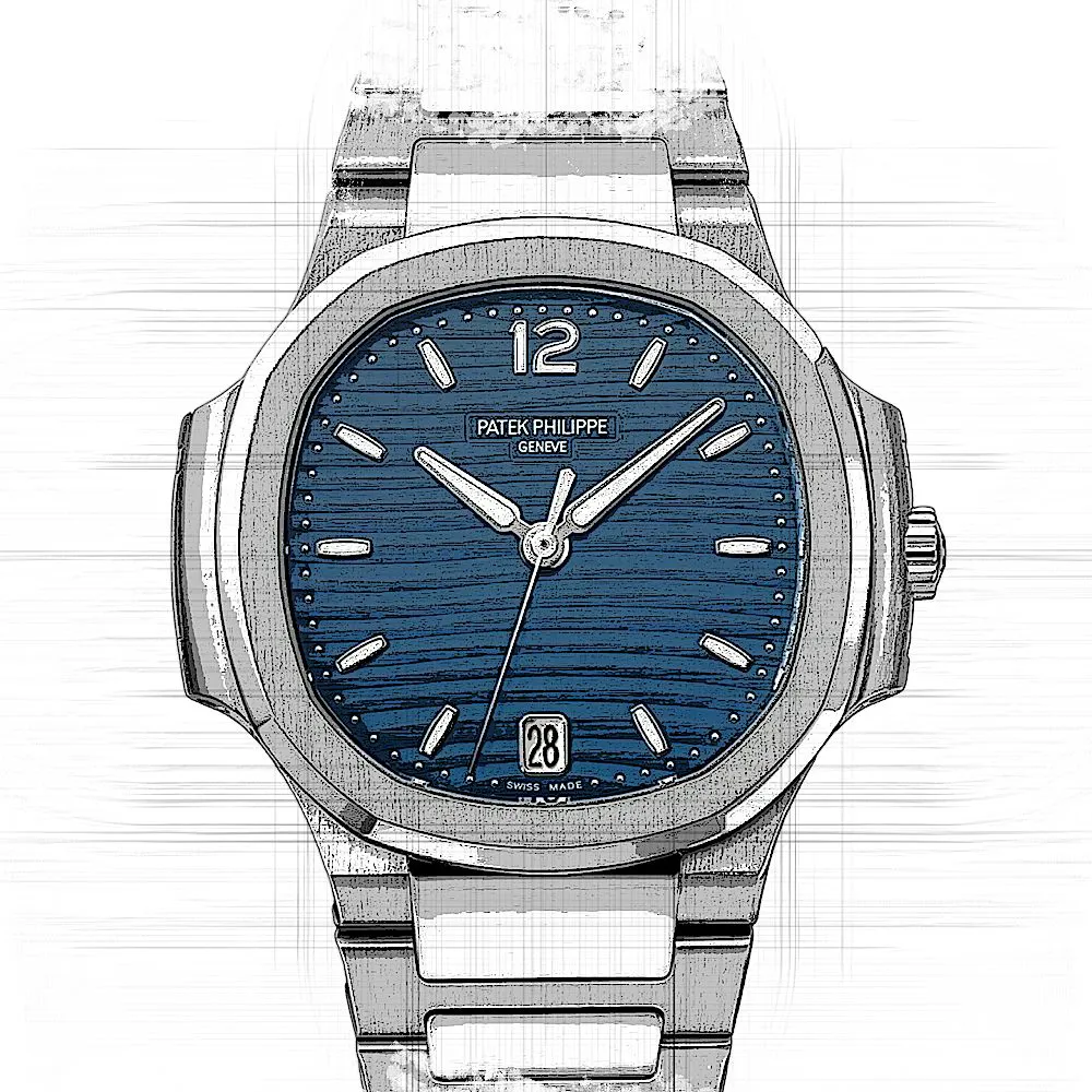 Patek Philippe Nautilus 7118/1A-001 35mm Edelstahl Blue