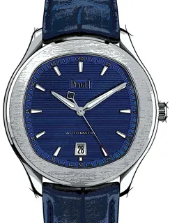 Piaget Polo S G0A43001 Stainless steel Blue