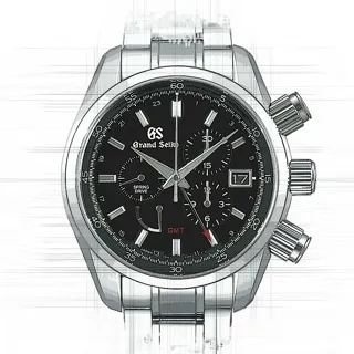 Grand Seiko Sport SBGC203 Stainless steel Schwarz