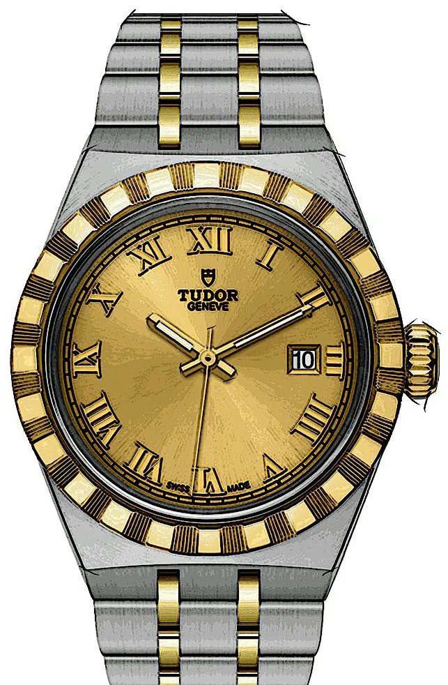 Tudor Royal 28303 28mm Yellow gold Gold