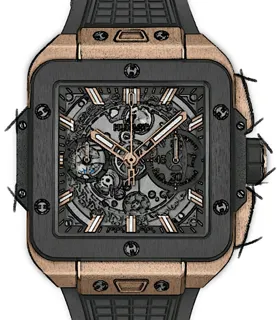 Hublot Square Bang 821.OM.0180.RX Yellow gold Gray