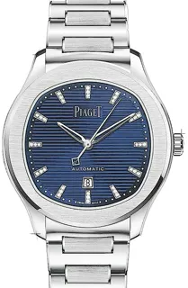 Piaget Polo G0A46018 Stainless steel Blau