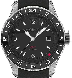 Montblanc 1858 GMT MB129766 Stainless steel Schwarz